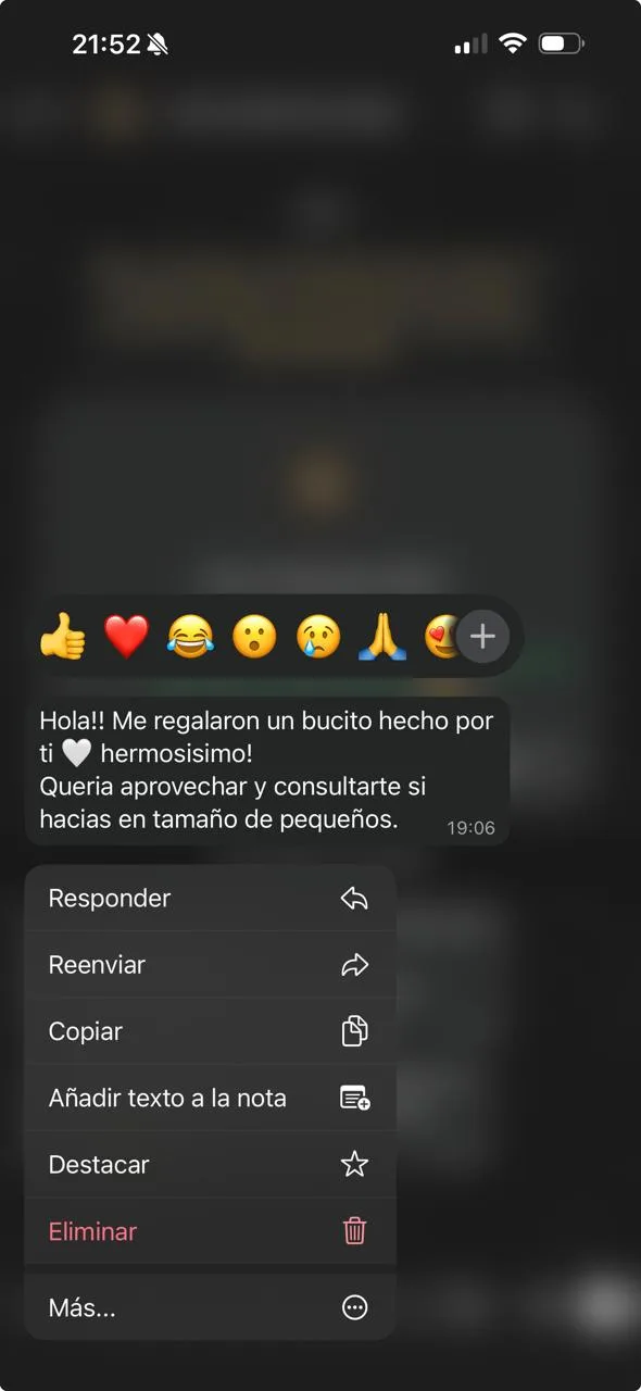 Reseña de una clienta